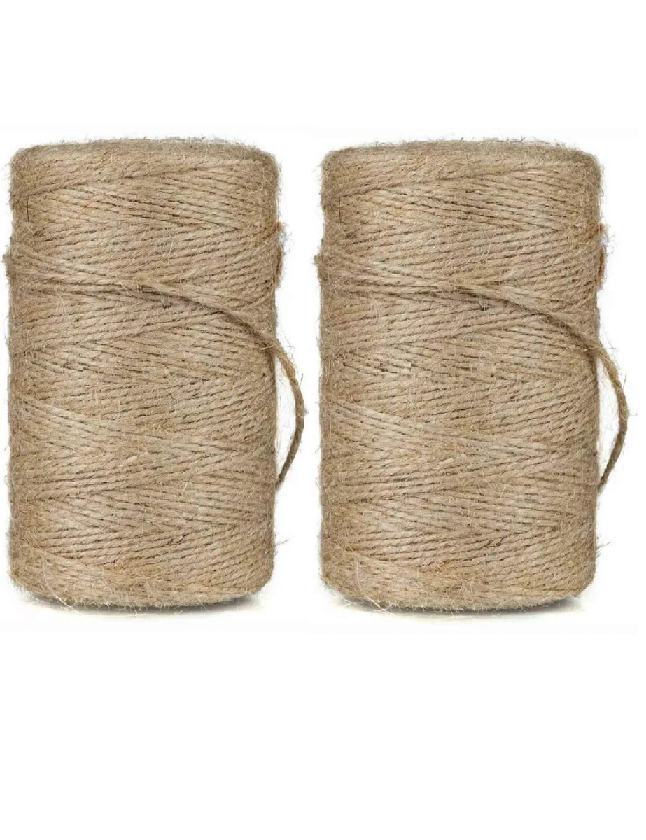 Natural Jute Twine String Rope for Craft & Decoration 500 Meters pack of 2  ply