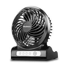 HOLMES 4" Personal Fan, Rechargeable Battery, 3 Speed  Assorted Sizes , Styles 