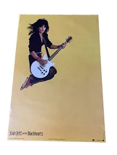VTG 1983 Joan Jett And the Black Hearts Album Promo Poster 23”x34”RARE Jett Lag3
