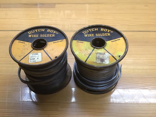 Vintage Dutch Boy Solid Wire Solder Two Rolls 3/32 X 7/32 Over 9 Lbs Look ! ๐ - Picture 4 of 9