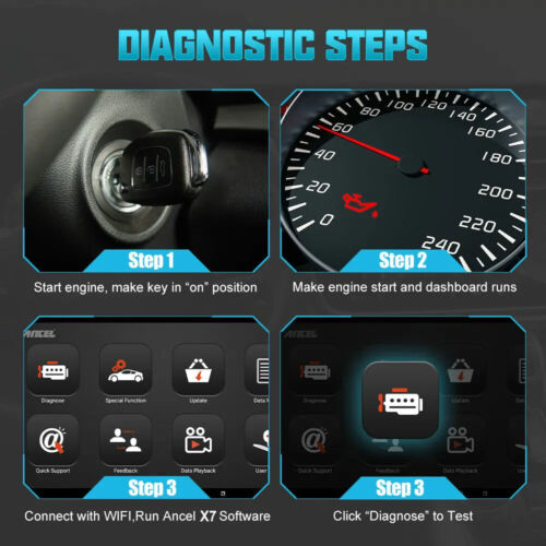 Escáner Ancel X7 OBD2 Sistema Completo TPMS Batería IMMO Herramienta de Diagnóstico Automotriz - Imagen 17 de 24