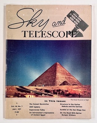 1977 Jul SKY & TELESCOPE Age of ComSats ETA CARINAE Ancient Egyptian Astronomy