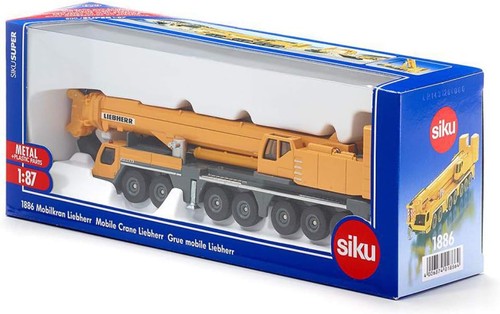 siku 1886, Liebherr Mobile Crane, 1:87, Metal,Plastic, Yellow, Movable parts - Picture 5 of 10