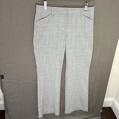 Express Dress/office Pants Gray Plaid Size 2 Straight Leg Editor Style 