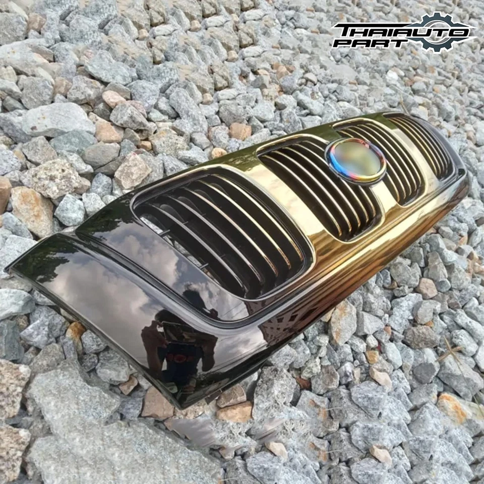 Front Grill Grille Black Gold For Toyota Hilux Sport Rider D4D Pickup 2001-2004 - Изображение 3 из 4