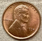 1934p  Lincoln Wheat Cent - [AU] About Uncirculated - Philadelphia Mint ~ C110
