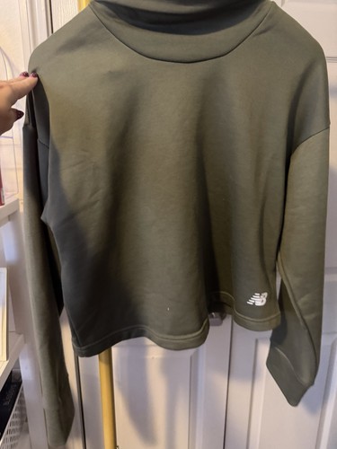 Green New Balance Cowl Neck Sweater Women's Size Large