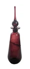 Vintage Mid Century Modern Blenko Plum Color Decanter Art Glass With Bubbles