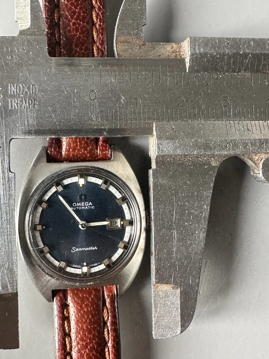 Omega Seamaster automático vintage cal. 684 Ref. 566,0039 esfera azul 28 mm suiza