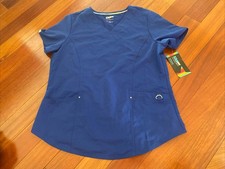 Scrubstar Women's Antimicrobial Premium Ultimate Mock Wrap Scrub Top Medium NWT