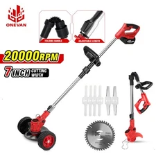 Cordless Electric Weed Wacker Weed Eater for Garden and Yard Lawn With 2 Battery
