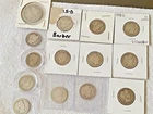 13  Barber quarters 1 Barber Half Dollar all 0.9 silver