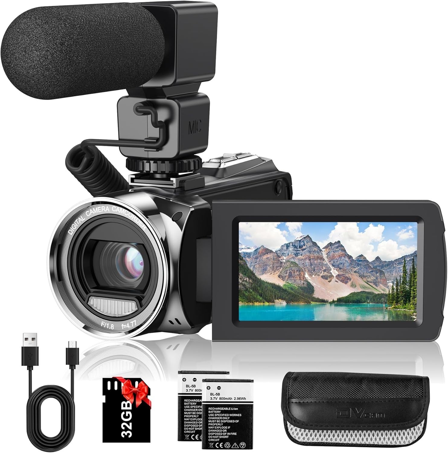 Fhd 1080p 36mp Youtube Vlogging Camera Recorder 3.0 Inch