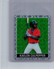 Kaelen Culpepper 2025 Leaf National NSCC Baseball 1/1 Pre Production Proof
