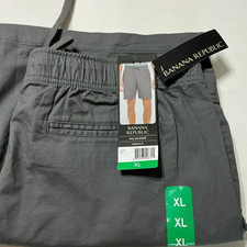 Banana Republic Men s Gray Cotton/Spandex Pull-On Shorts 8" Inseam MPN SIZE XL