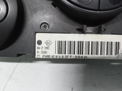 8200070752 Mando Climatizador para RENAULT MEGANE II BERLINA 3P 2003 1005698 - Imagen 2 de 8