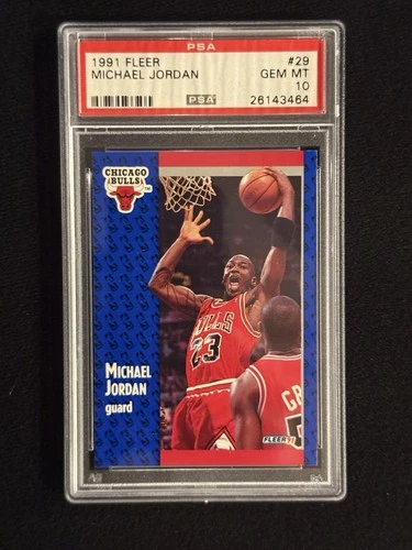 Fleer 1991-92 Michael Jordan #29 PSA 10 Gem Mint Chicago Bulls Basketball