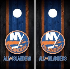 New York Islanders Cornhole Wrap Skin Decal Hockey Sports Board Decal Sticker