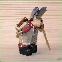 Holzfigur Weihnachtsdeko Elch Holzmacher HöHe Ca 9 Cm NEU