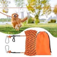100ft Dog Leash, Long Leash for Dogs Outside, Dog Tie Out Cable, Lead for Cam...