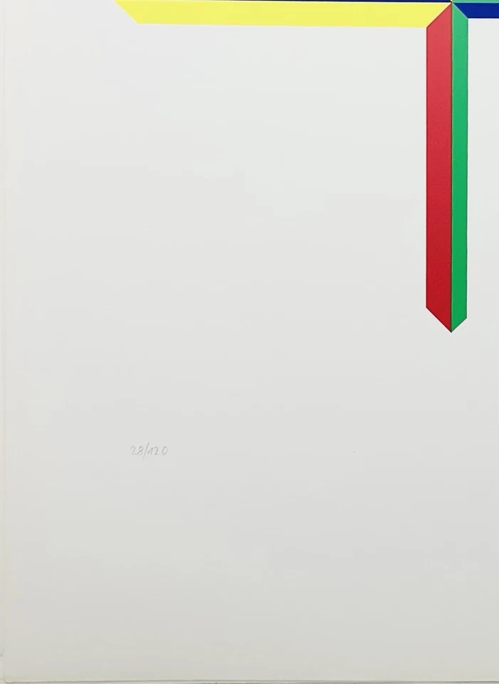 Original HANSJÖRG GLATTFELDER Serigraphie Signiert Nummeriert Siebdruck Max Bill - Bild 3 von 3