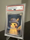Pokemon Pikachu with Grey Felt Hat Van Gogh Full Art Promo SVP EN 085 PSA 9 Mint