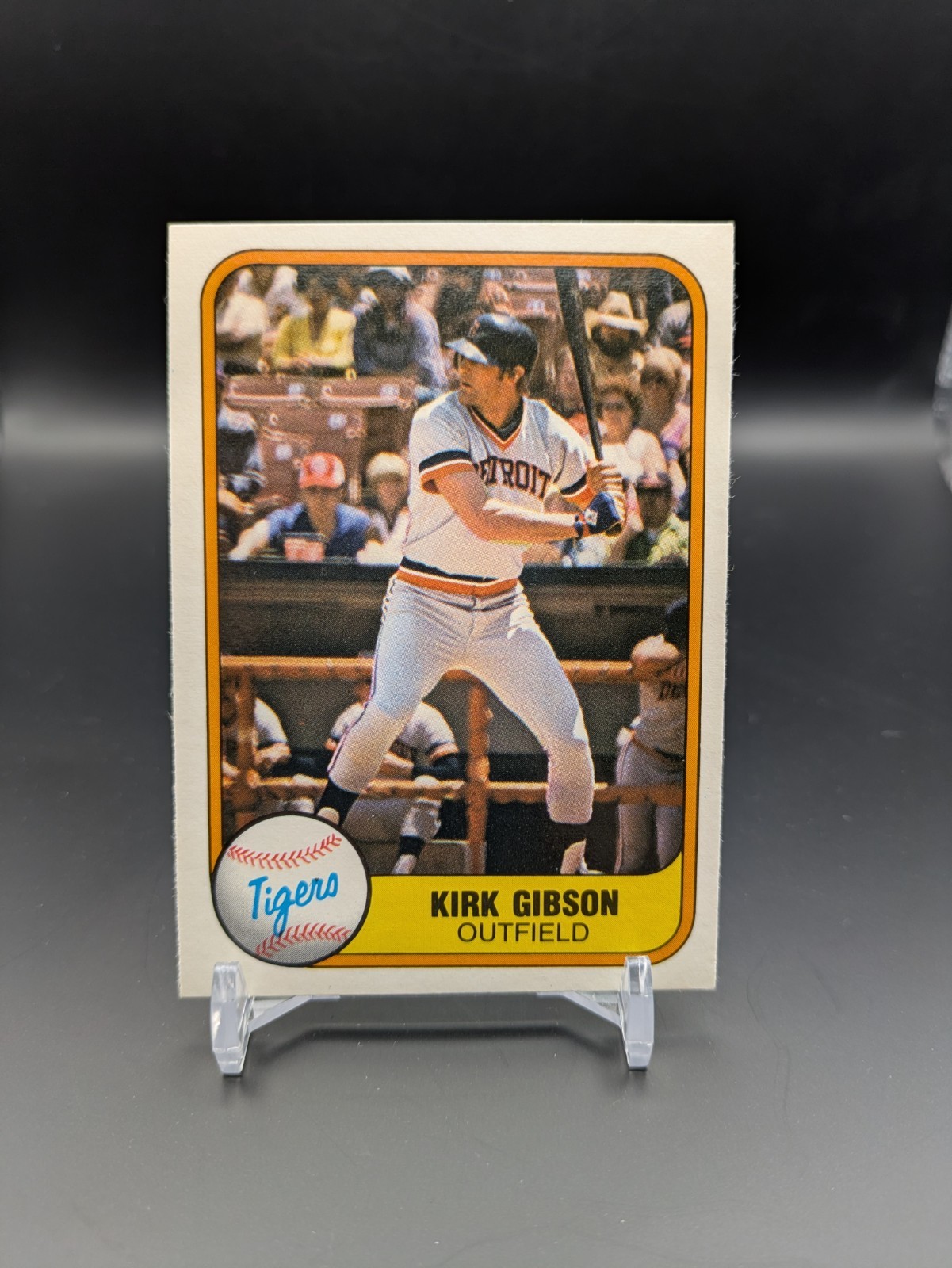 Kirk Gibson #481 1981 Fleer Near Mint Rookie Detroit Tigers Baseball Card RC