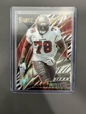 Sports Cards 2025 Panini Select Tristan Wirfs Zebra Shock Prizm Club Level Card