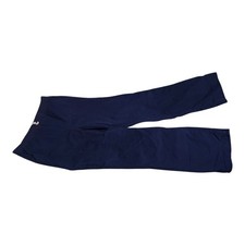 children's Navy Blue Straight Leg Solid Casual Pants Regular Size