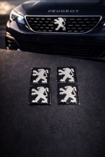 Peugeot Logo Emblem / Aufkleber – Silber (4Stück) *NEU*