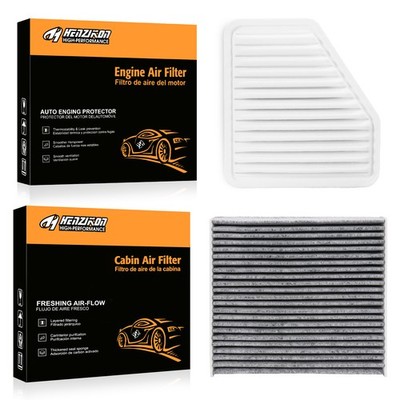 Engine & Carbon Cabin Air Filter Set Fits 2005 2006-2018 Toyota Lexus Models