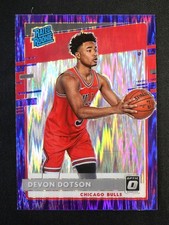 2020-21 Panini DONRUSS OPTIC Devon Dotson Purple Shock Rated Rookie #173
