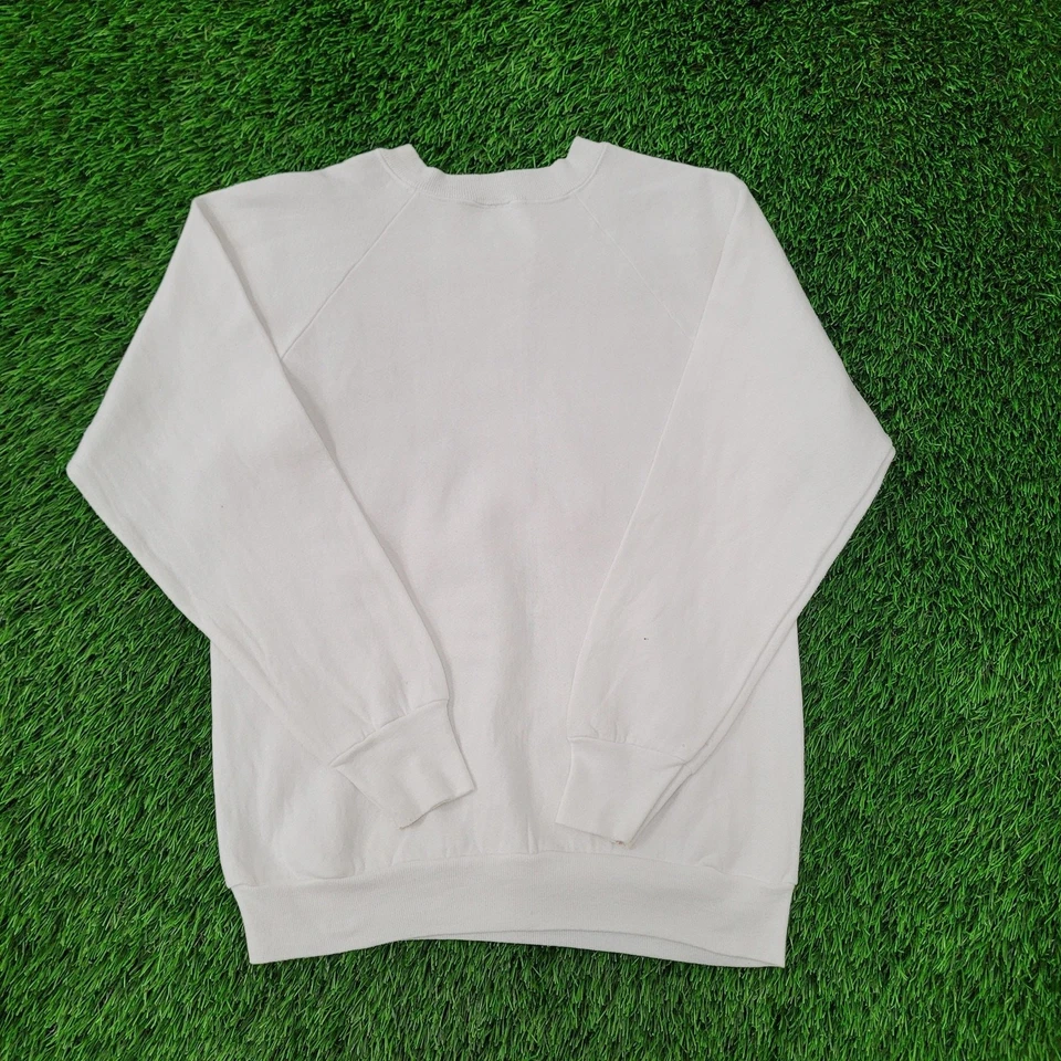 Vintage 1995 Christmas Cartoon Sweatshirt Womens S/M 19x23 White - Image 2 of 4