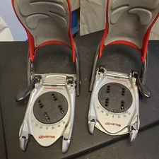 -Tyrolia StepX4 Unisex Black Snowboard Step In On Bindings All Mountain-- rare