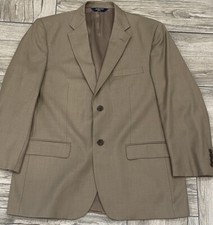 Joseph  Feiss Gold Men Size 40 Gold Wool Blazer Sport Coat Jacket Altered