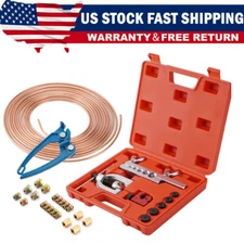 25FT 3/16 Copper Pipe Flaring Tool & Tube Bender Brake Line Pipe Upgrade Repair