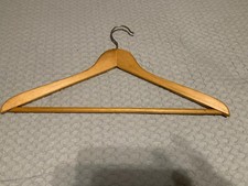 Vintage Wood Suit pants Hanger Stamped Taiwan Republic China Trouser Bar