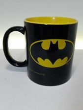 Batman Coffee Cup Mug TM  DC Comics Black Ceramic T4 