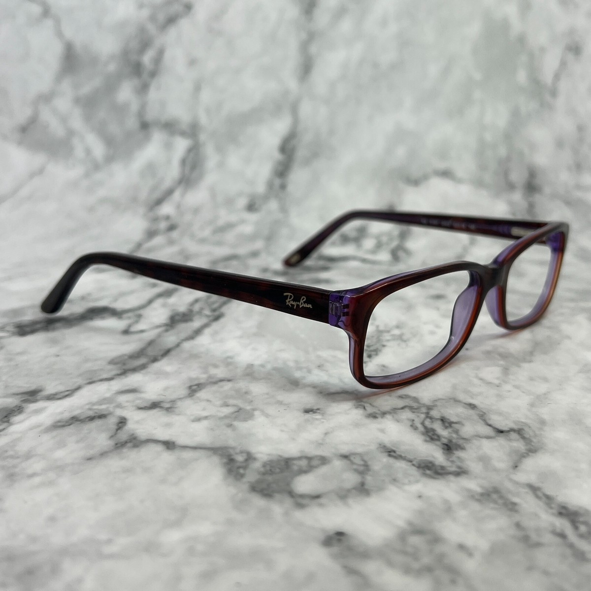 Ray-Ban Eyeglasses RB5187 2442 Tortoise Purple Rectangular  display picture 1
