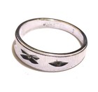 925 STERLING SILVER CZ cubic zirconia wedding band ring mens 3g 9.25 estate — photo 4