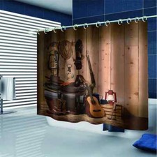 Tools In The Warehouse 3D Shower Curtain Waterproof Fabric Bathroom Decoration
