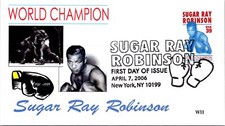 SC#4020 FDC - Sugar Ray Robinson - WII Cachet - F32378