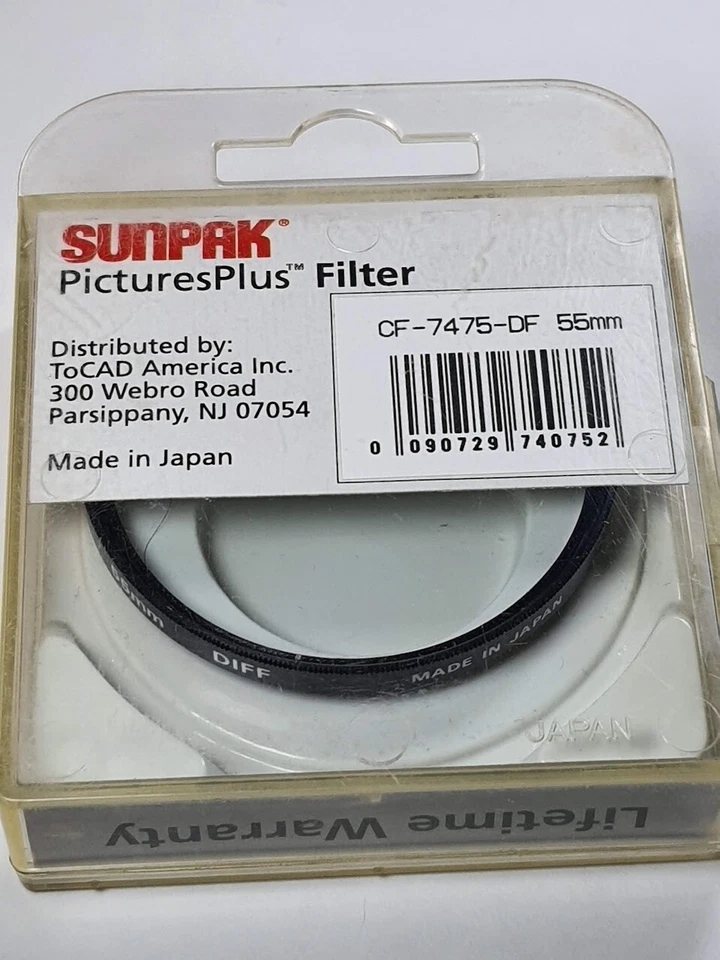 55mm Diffuser Glass Lens Filter 55 mm Diffused Soft Softer Look Diffusion Sunpak - Image 3 of 4