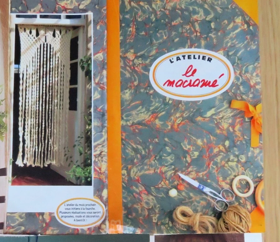 Cahier Atelier Modes & Travaux  Le  MACRAME avec modèles sup - Photo 2/4