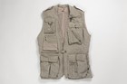 BANANA REPUBLIC VTG KHAKI PHOTOJOURNALIST PHOTOGRAPHER SAFARI VEST COTTON M