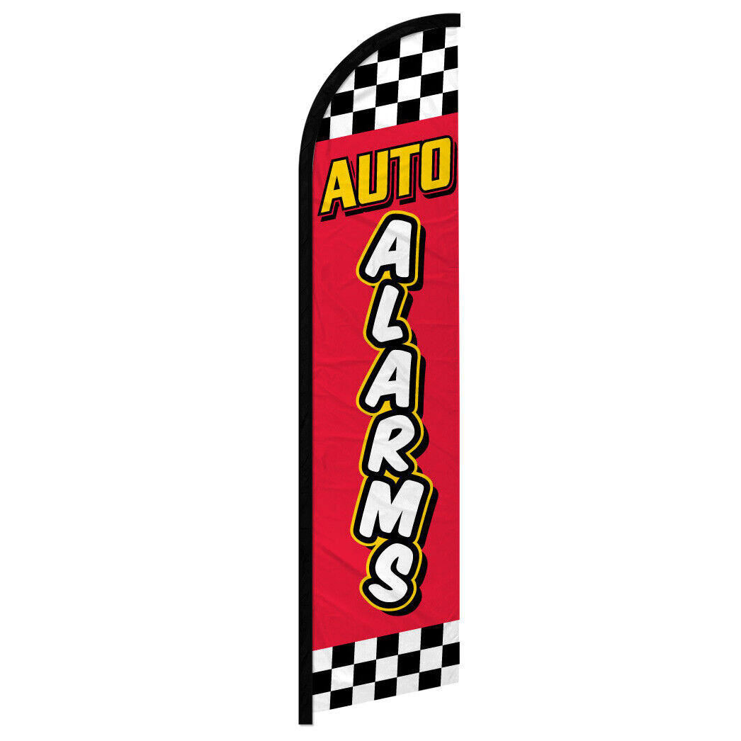 Auto Alarms Windless Swooper Advertising Feather Flag Auto Servi