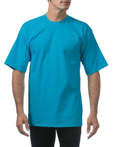 Pro Club Men's Heavyweight Cotton Short Sleeve Crew Neck T-Shirt - 25 Colors - Picture 122 of 127