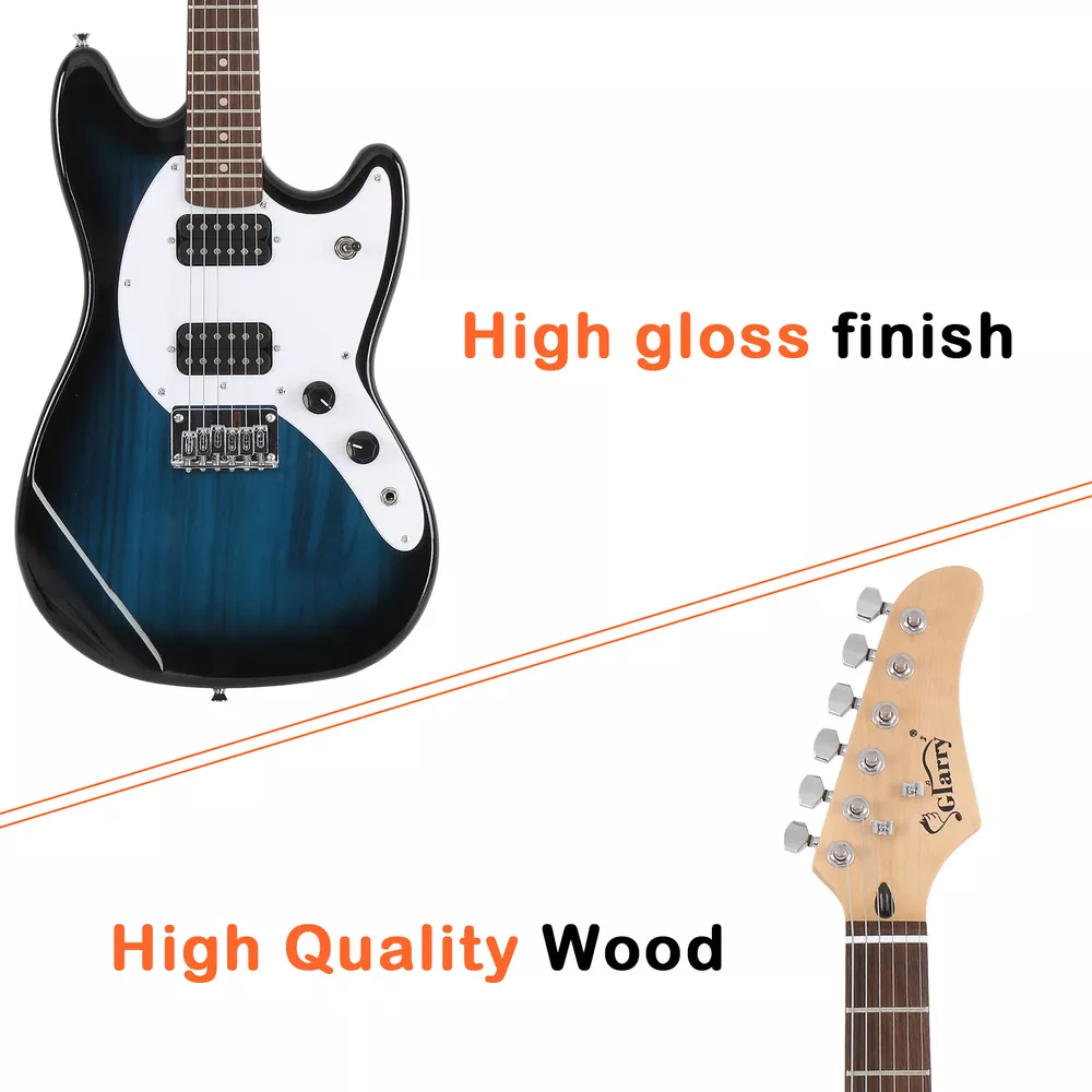 Hot Sale Glarry Full Size 6String H-H Pickups GMF Electric Guitar with Bag Strap Hot Sale Glarry Full Size 6String H-H Pickups GMF Electric Guitar with Bag Strap