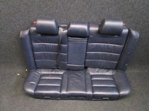 LEDER Rücksitzbank Rückbank Audi A6 4B Ausstattung blau maritimblau Airbag