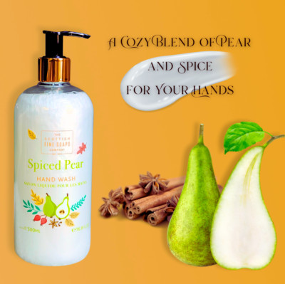 Scottish Fine Soaps Spiced Pear Hand Wash 16.9 Fl Oz, Fall Liquid Hand Soap